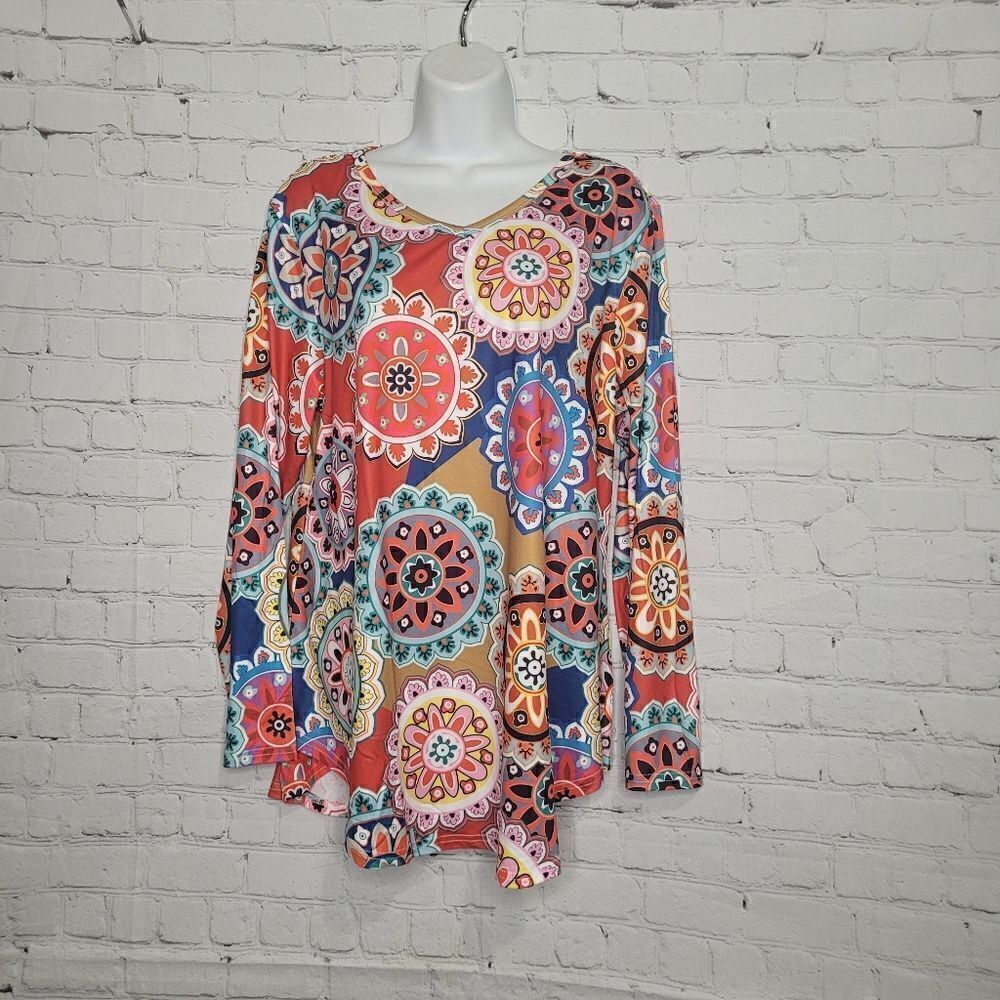 Women's Mandala Paisley Floral Top